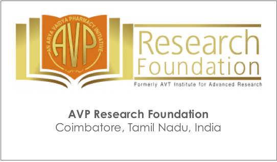4. Logo della AVPRF Arya Vaidya Pharmacy Research Foundation, partner di Ayurvedic Point