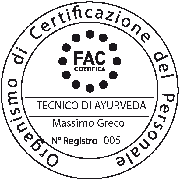 Marchio FAC 2020 Tecnico Ayurveda - Massimo Greco