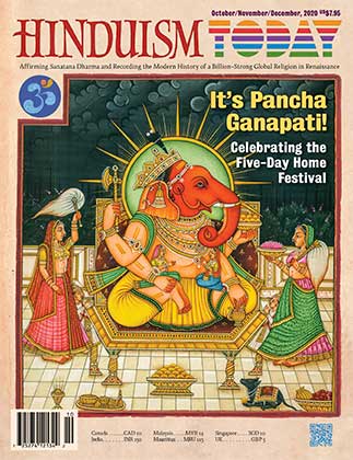 Copertina della rivista Hinduism Today Oct. 2020 | Ayurvedic Point©, Milano