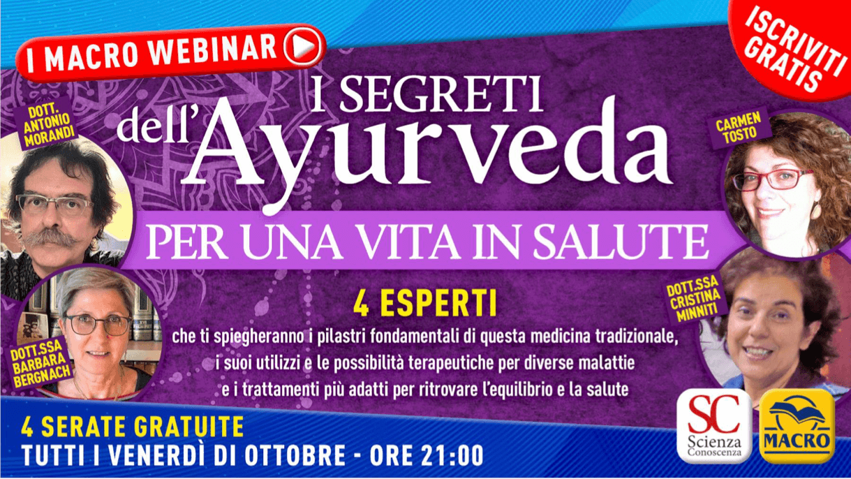 Video dei webinar: "I segreti dell'Āyurveda" | Ayurvedic Point©, Milano