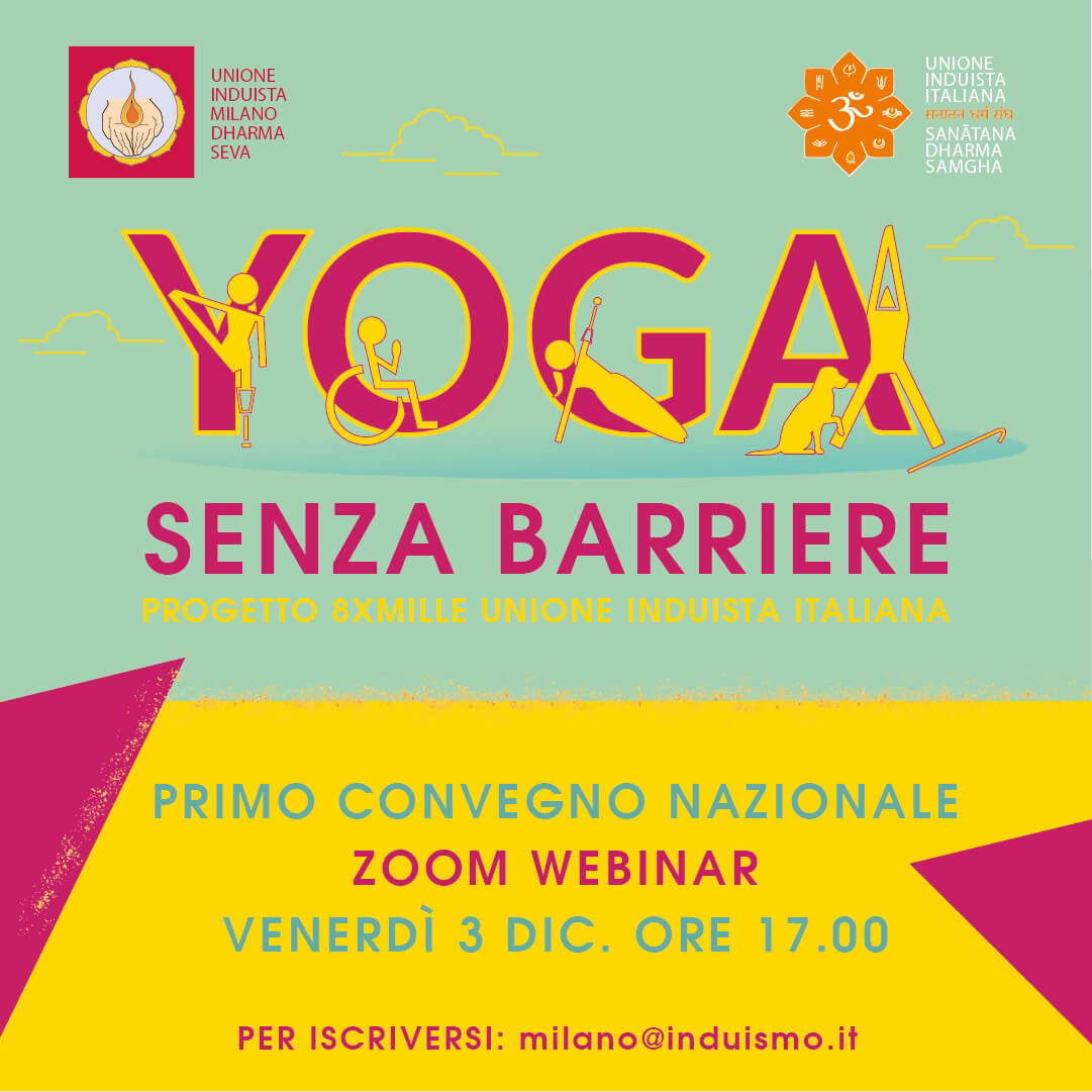 Yoga Senza Barriere - Convegno Nazionale Online Unione Induista Italiana venerdì 3 dicembre 2021 | Ayurvedic Point©