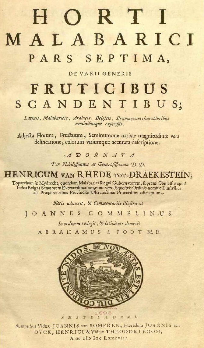 Hortus Malabaricus - Vol. 7: Frictibus Scadentibus