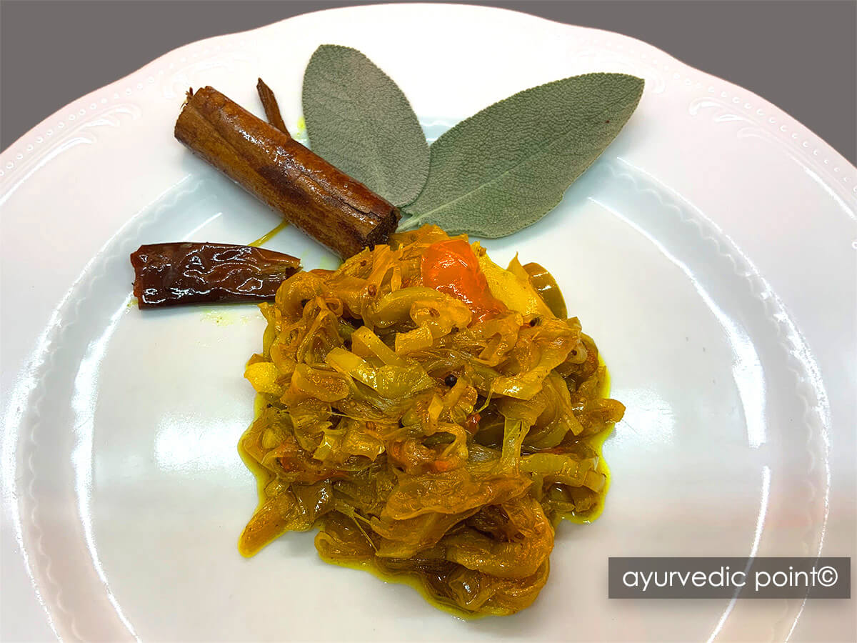 Peperoni in agrodolce - ricetta ayurvedica vegetariana di settembre | Ayurvedic Point©, Milano